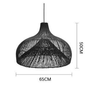 Rattan Pendant Light – Bamboo Woven Lamp with Eco Friendly LED Lighting