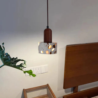 LED Pendant Light – Modern Pendant Lamp with Travertine Stone Shade | Warm Ambient Lighting