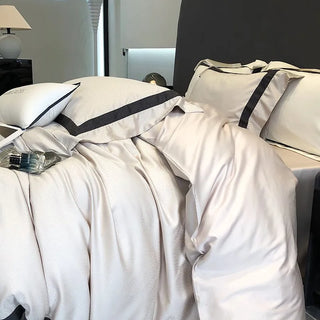 egyptian cotton duvet cover luxury bedding set 4 piece queen bedding detail