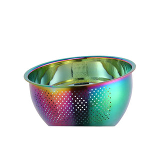 stainless steel drainer rust resistant kitchen strainer basket bali kitchenware front view