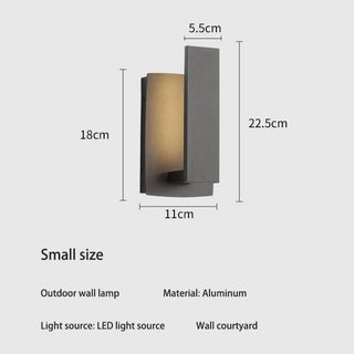Outdoor Wall Light – Black Powder-Coated Aluminium LED IP65 Rated Modern Lighting Fixture