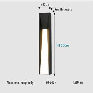 Black Aluminum Wall Light – Modern Outdoor LED Lighting With Sleek Finish