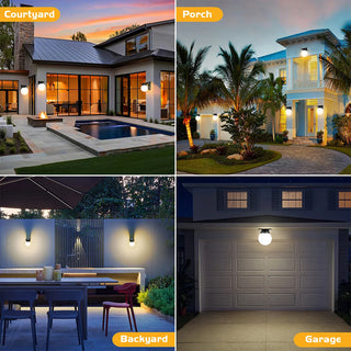 Art Deco Solar Light – Energy Efficient LED Garden Lighting Fixture | Weather Resistant Wall Sconce