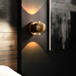 Aluminum Wall Light – Minimalist Adjustable Dual Beam Spherical Wall Sconce