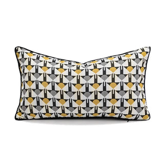 zimmer cushion covers geometric elephant pattern handmade pillowcase zipper close-up