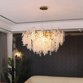 Modern Crystal Chandelier – Elegant Dining Room Lighting With Chrome Finish