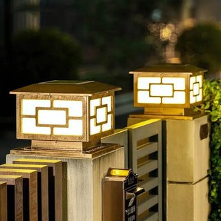 Solar Table Lamp – Modern Waterproof Outdoor Solar Lantern with Integrated LED