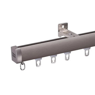 invisible curtain track premium aluminium rail silencing strip modern set view