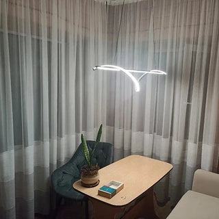 Contemporary Chandelier – Modern Pendant Light With App Controlled Dimmable Lighting