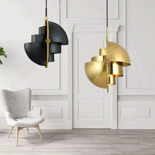 Scandinavian Pendant Light – Modern Iron Pendant with Soft Ambient LED Lighting