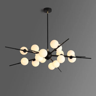 Aluminum Chandelier | Modern Living Room Lighting – Remote Control & Easy Installation