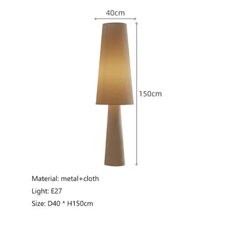 Nordic Floor Lamp – Modern Fabric Shade | Durable Iron Frame Lighting