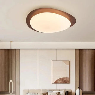 Natural Ceiling Light – Modern Wood Finish Lighting With Soft LED Glow