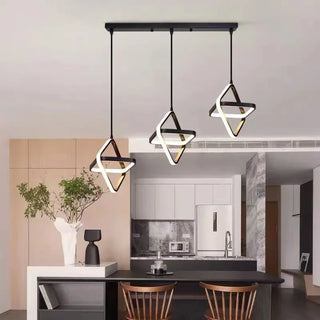 Modern Pendant Lamp – LED Pendant Light with Polished Steel Finish for Dining Room