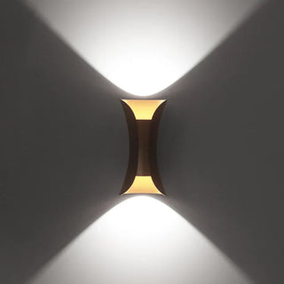 Outdoor Wall Light – Directional COB LED Technology | Matte Black & Gold Finish