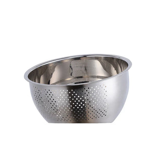 stainless steel drainer rust resistant kitchen strainer basket bali kitchenware side view