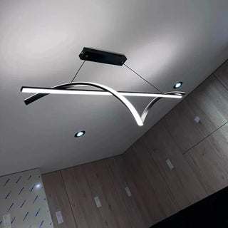 Contemporary Chandelier – Modern Pendant Light With App Controlled Dimmable Lighting