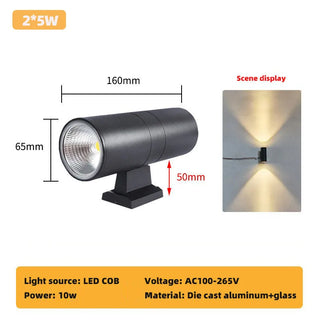 Modern Aluminum Wall Light – Durable Outdoor Lamp with LED Patio Lighting