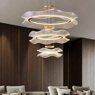 Suspension LED acrylique – Lampe suspendue moderne avec abat-jour en acrylique blanc et finition en fer