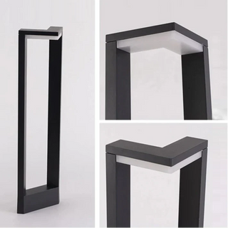 Modern Garden Lamp – Black Aluminum Outdoor Lighting Fixture | Stylish Patio Light