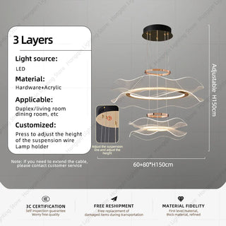 Suspension LED acrylique – Lampe suspendue moderne avec abat-jour en acrylique blanc et finition en fer