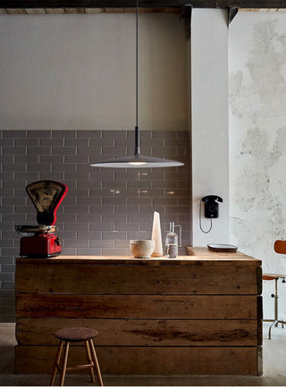Industrial Metal Pendant Light – Nordic Minimalist LED Hanging Lamp for Kitchen