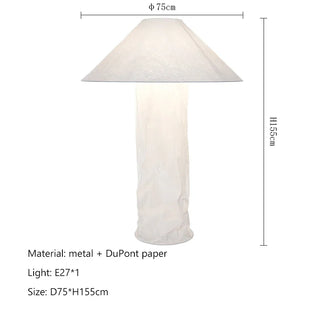 Iron Fabric Floor Lamp – Modern Living Room Lamp with LED Lighting Fixture