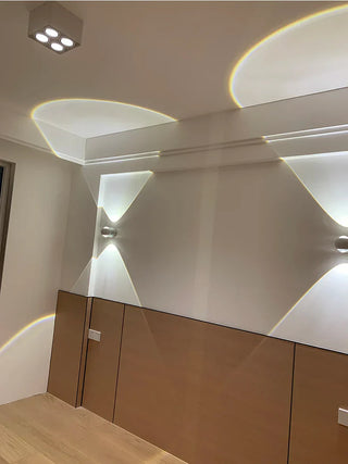 Aluminum Wall Light – Minimalist Adjustable Dual Beam Spherical Wall Sconce