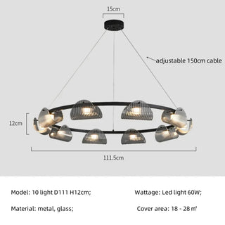 Smoked Glass Pendant Light – Modern Dining Room Lighting With Chrome Finish