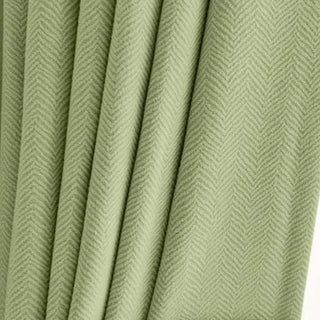 luxury blackout curtain fiamma neri green room darkening drapes polyester panels front view