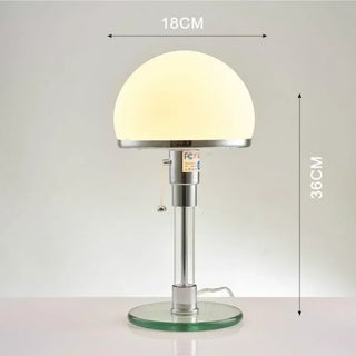Nordic Desk Lamp – Scandinavian Glass Metal Lamp with LED Lighting & Touch Switch
