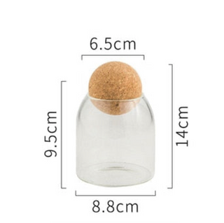 glass sealed jar airtight cork stopper kitchen storage container product view
