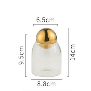 glass sealed jar airtight cork stopper kitchen storage container side view
