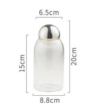 glass sealed jar airtight cork stopper kitchen storage container lifestyle view