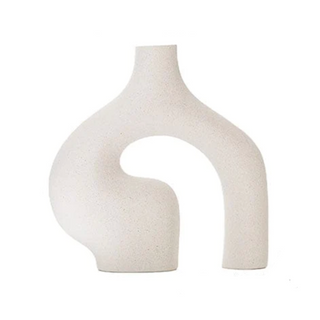 wabi sabi vase irregular ceramic vase set modern organic decor front view
