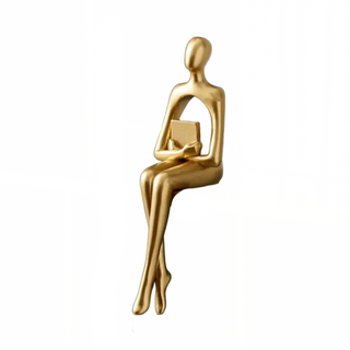 malmo gold sculptures handcrafted resin art elegant modern home decor accent side view