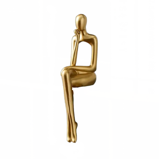 malmo gold sculptures handcrafted resin art elegant modern home decor accent close-up