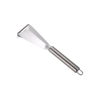 triangle carving knife professional stainless steel fruit peeler 24cm front view