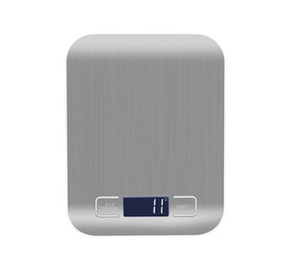 digital kitchen scale accurate stainless steel food scale lcd display front view