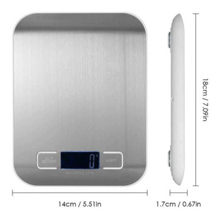 digital kitchen scale accurate stainless steel food scale lcd display detail
