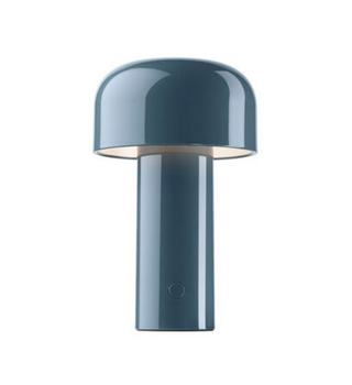 Mushroom lamp USB-C close-up — rechargeable detail