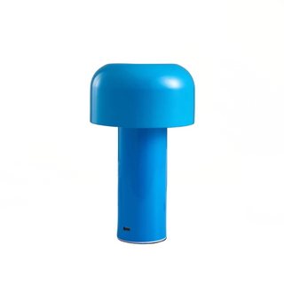 Rechargeable mushroom lamp illuminated — USB warm glow