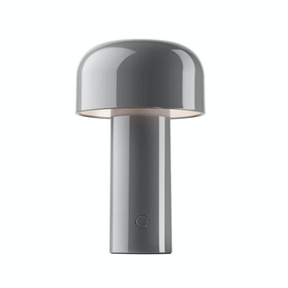 Rechargeable mushroom lamp side — portable USB-C