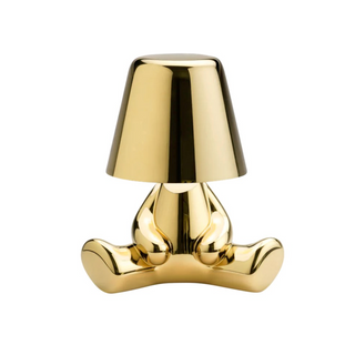 Italy gold rechargeable table lamp — touch on off dimmable