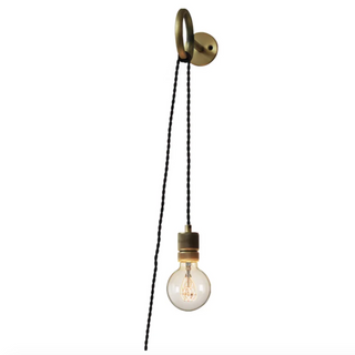 Industrial bulb wall light — metal wall lamp with E27 bulb included