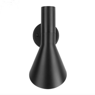 Matte black wall sconce in hallway — ZITA Italian design LED lamp