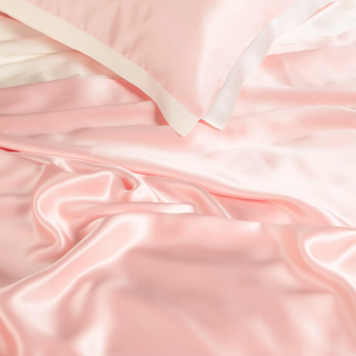 mulberry silk bedding luxury blush rose breathable hypoallergenic 22mm silk alternate view