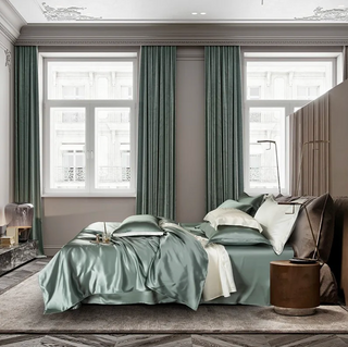 mulberry silk bedding luxury silk bedding set silky pillowcases duvet cover detail