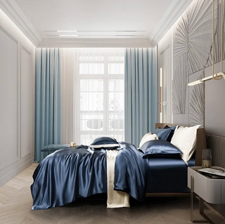 mulberry silk bedding luxury breathable hypoallergenic soft sheets duvet cover set detail