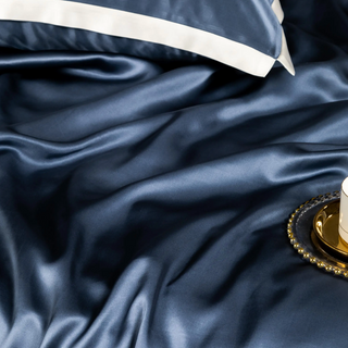 mulberry silk bedding luxury breathable hypoallergenic soft sheets duvet cover set product view